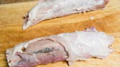 мясной рулет с грибами