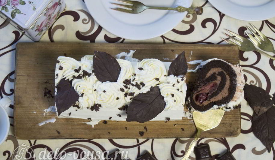 Рецепт рулета черного лес