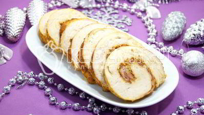 рулет из индейки с беконом