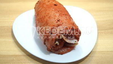 рулет из индейки с беконом