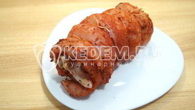 рулет из индейки с беконом