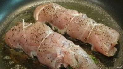 рулет из индейки с грибами и сыром