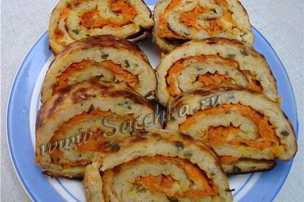 Рулет из кабачка