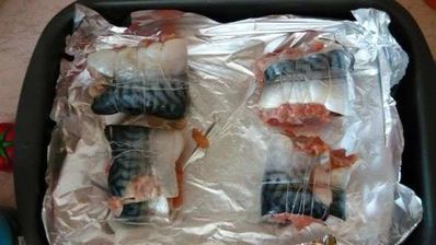 рулет из скумбрии и горбуши