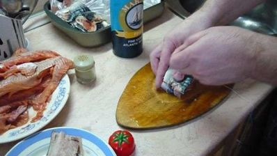 рулет из скумбрии и горбуши