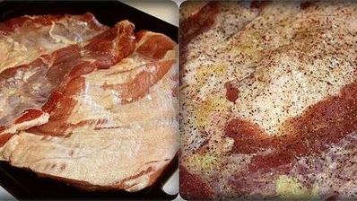 рулет из свинного подбрюшья