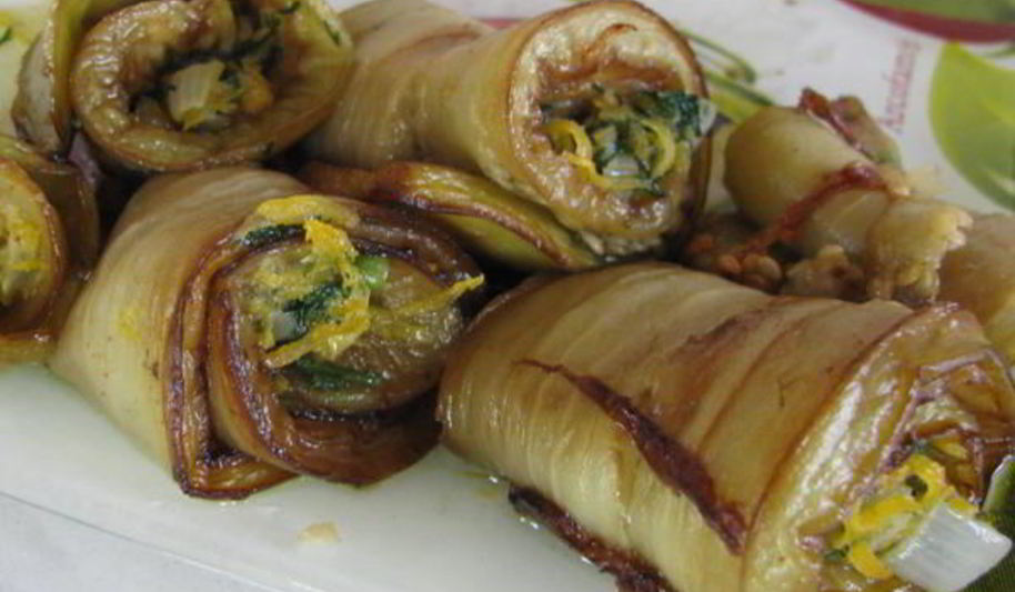 Рецепт рулетов из баклажанов с морковью и зеленью