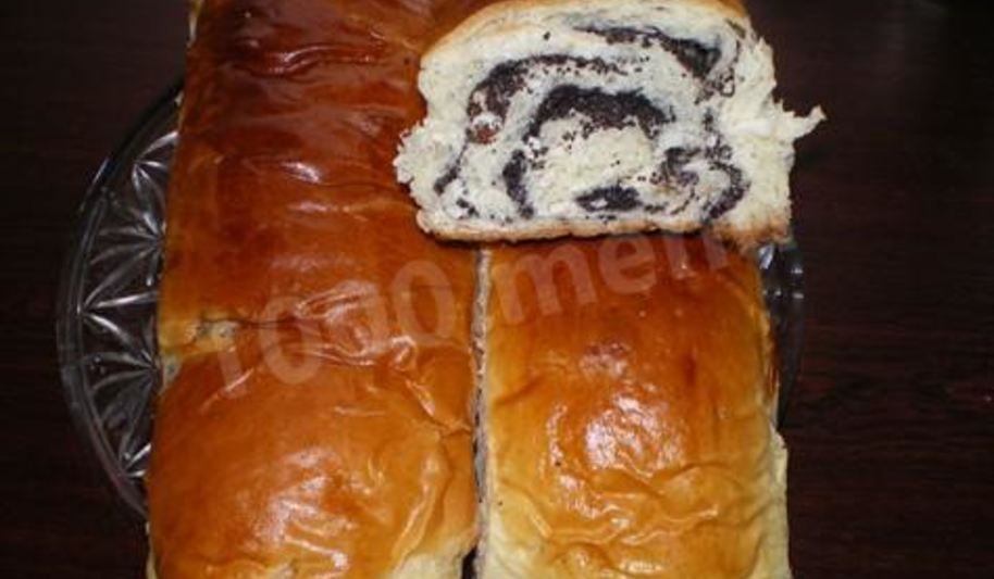 Рецепт сдобного рулета с маком