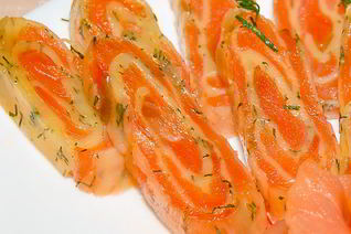 Сырный рулет с семгой