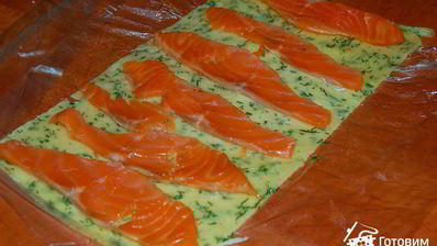 сырный рулет с семгой