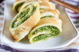 Яичные рулетики с начинкой