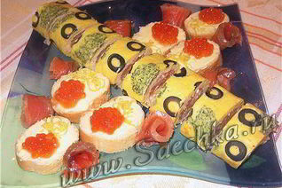 Закусочный рулет Фантазия