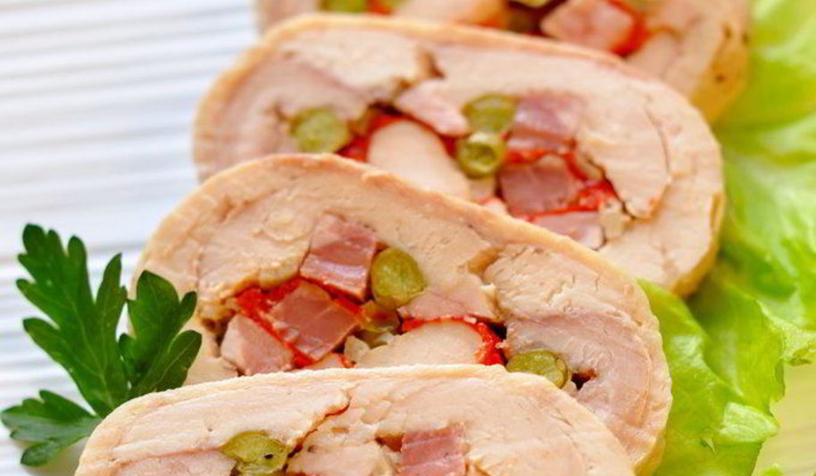 Рецепт руляды из курицы с болгарским перцем