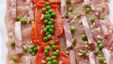 руляда из курицы с болгарским перцем