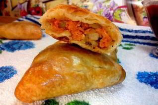 Ковок самса с тыквой и салом