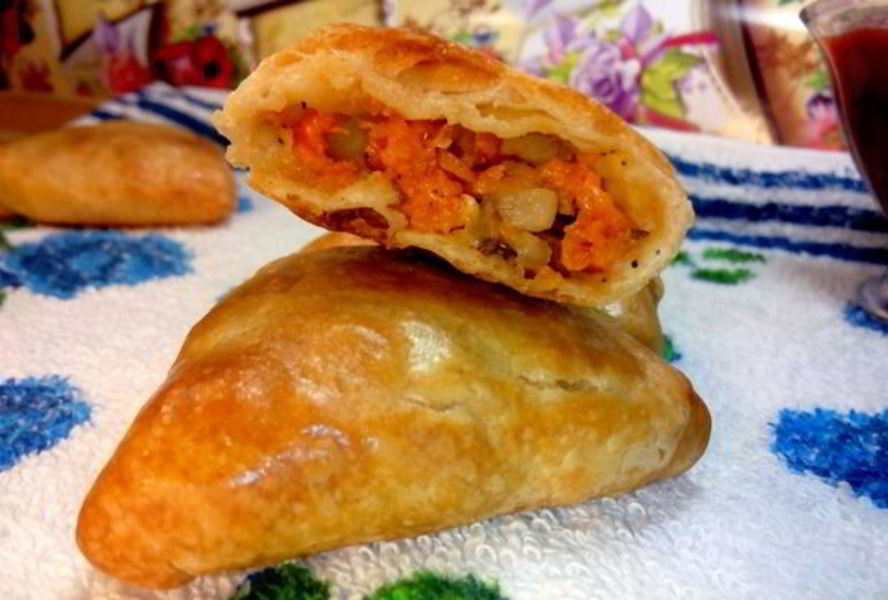 Ковок самса с тыквой и салом