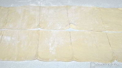 самса из готового слоеного теста