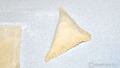 самса из готового слоеного теста