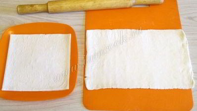 самса из слоеного теста