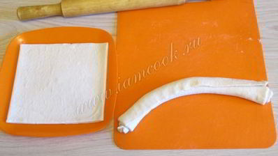 самса из слоеного теста