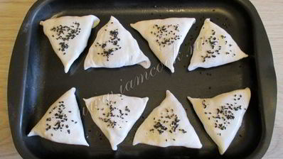 самса из слоеного теста