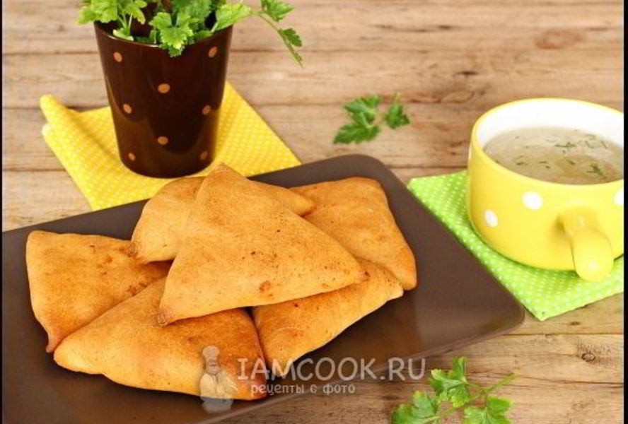 Самса на сметанном тесте