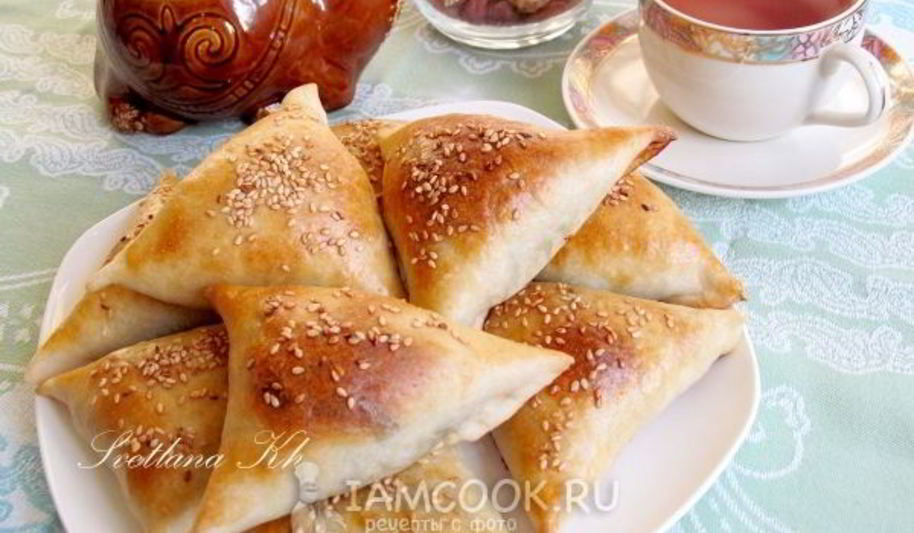 Рецепт самсы с брынзой и зеленью