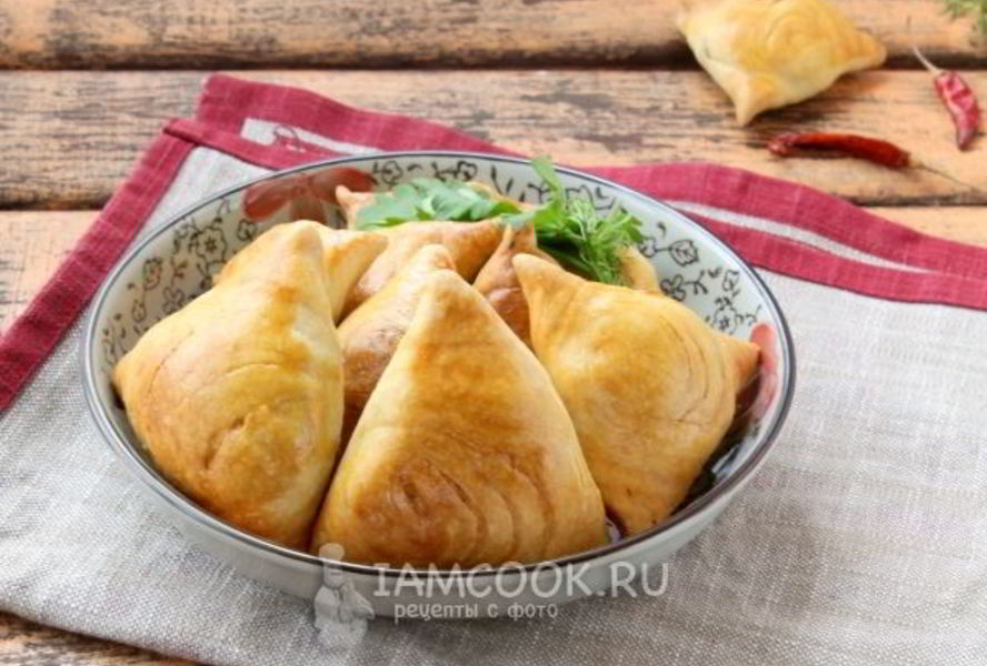 Самса с картофелем и сыром