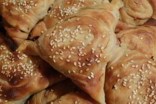 Самса с мясом и тыквой