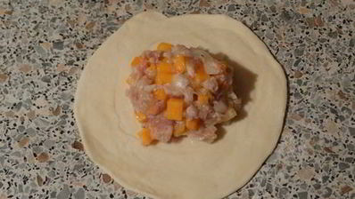 самса с мясом и тыквой