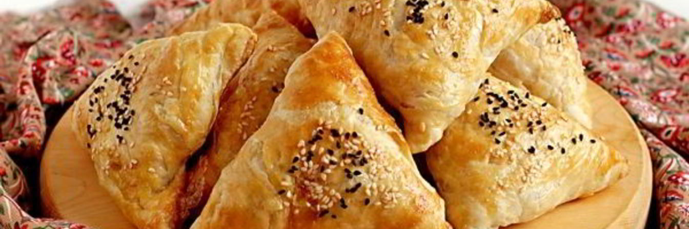 Самса с тыквой на готовом слоеном тесте