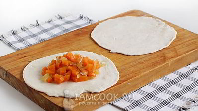 самса с тыквой на готовом слоеном тесте