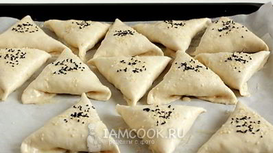 самса с тыквой на готовом слоеном тесте