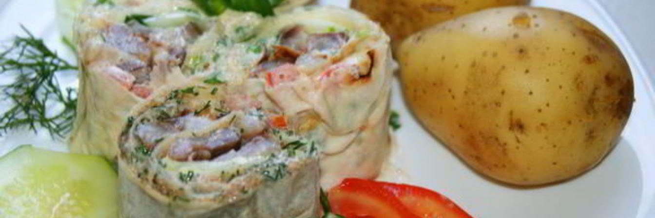 Селедка в лаваше