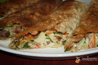 Домашняя шаурма с дымком