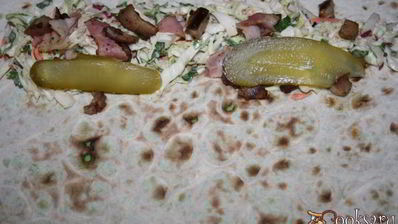 домашняя шаурма с дымком