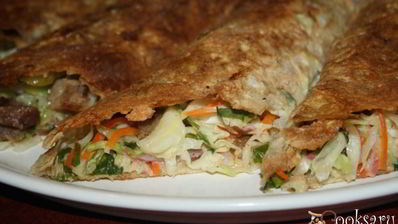 домашняя шаурма с дымком