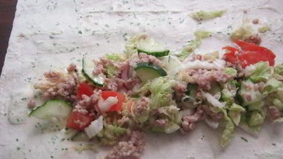 домашняя шаурма с фаршем