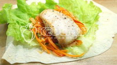 домашняя шаурма с курицей