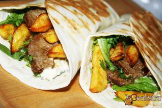 Домашняя шаурма с телятиной