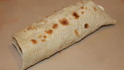 шаурма по-домашнему с курицей