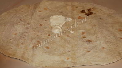 шаурма по-домашнему с курицей