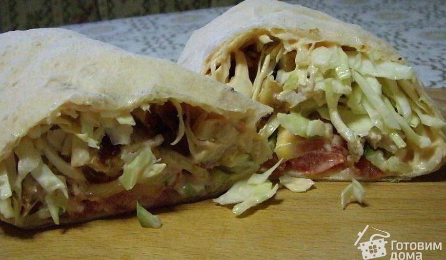 Рецепт шаурмы по-домашнему