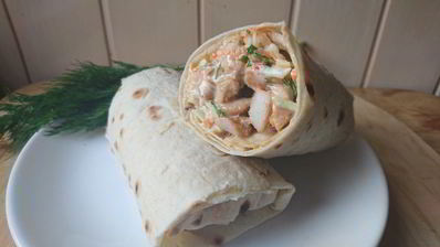 шаурма с домашним майонезом