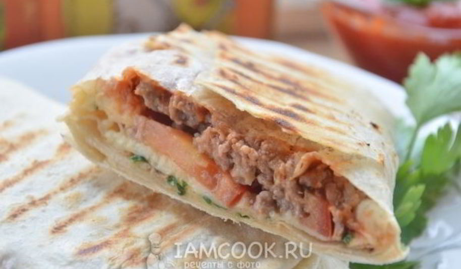 Рецепт шаурмы с фаршем