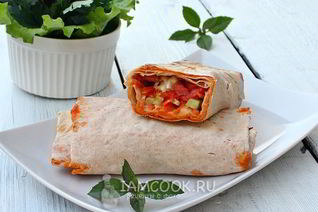 Шаурма с колбасой