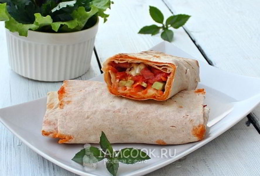 Шаурма с колбасой