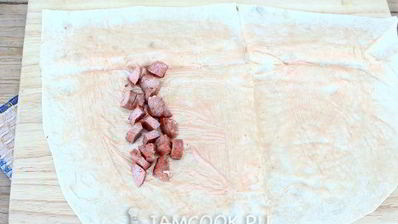 шаурма с колбасой