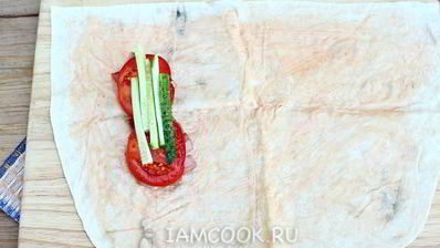 шаурма с колбасой