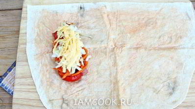 шаурма с колбасой